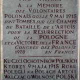 Tablica ku czci ochotników polskich poległych 9 maja 1915 r.